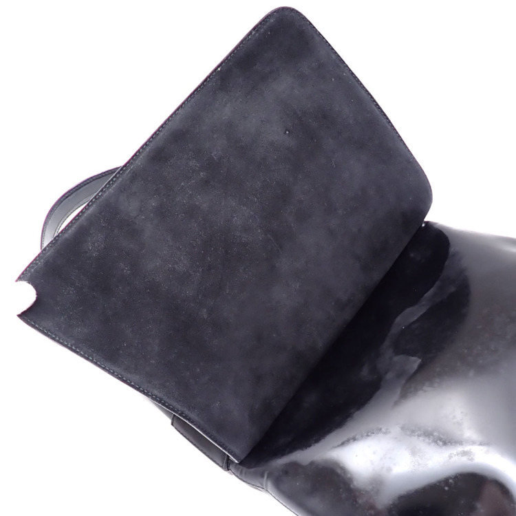 中古 グッチ ワンショルダーバッグ レディース ブラック レザー スエード 002-2113-0416 肩掛 値下げしました】 【中古】 グッチ ワンショルダーバッグ レディース