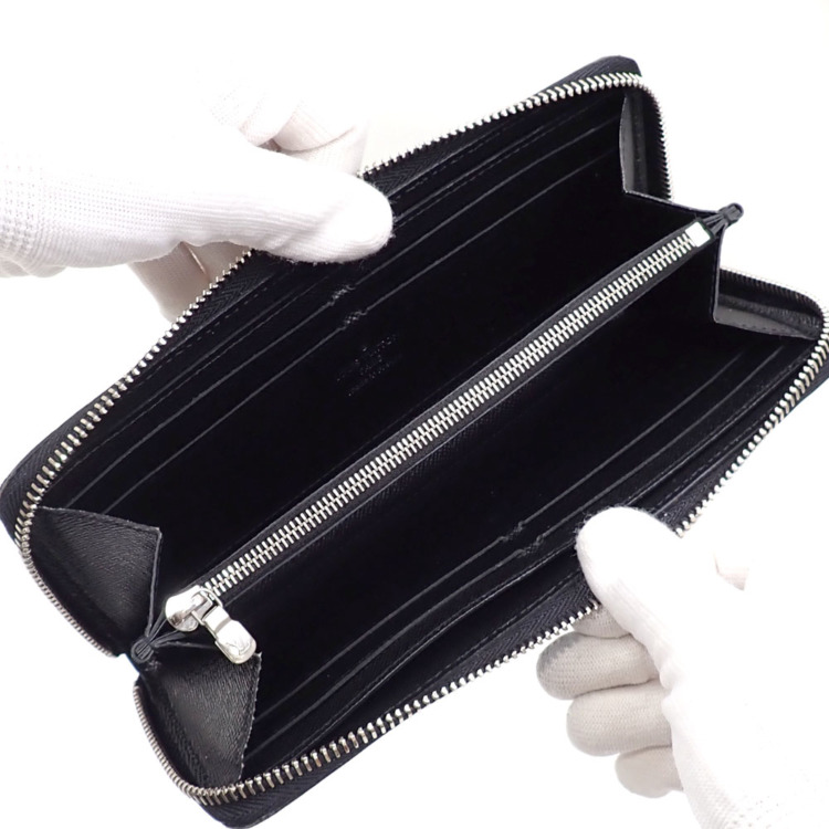 【値下げ】ヴィトン エピ ポルトフォイユクレマンス M60915 ノワール 値下げしました】 【中古】 ルイ・ヴィトン ラウンドファスナー 長財布