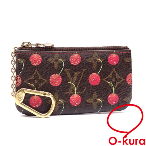 中古】 ルイ・ヴィトン 小銭入れ 兼 キーケース モノグラムチェリー