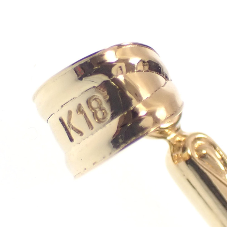 K18YG十字架ペンダントトップ 中古品 中古】 クロスモチーフ