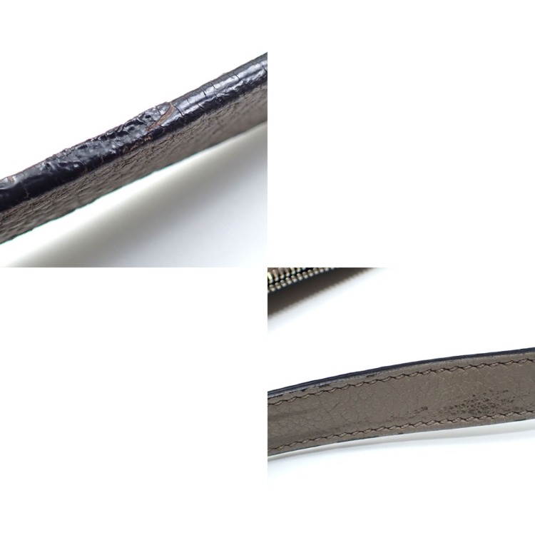 中古】 プラダ ハンドバッグ レディース グレー系 レザー 1BB022