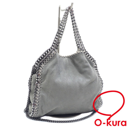 中古 ステラマッカートニー ファラベラ ミニ トートバッグ レディース ライトグレー ポリエステル リサイクルポリエステル 371223 W9132 ハンド ショルダー 肩掛 中古】 ステラマッカートニー ファラベラ ミニ トートバッグ