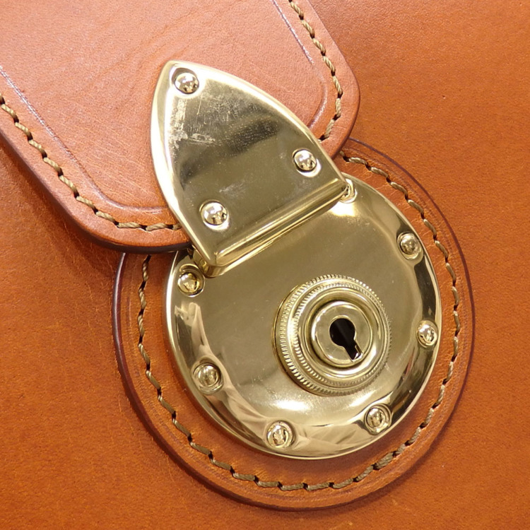 中古】 大峽製鞄 ハンドバッグ ザ・ダレスバッグ メンズ ブラウン 茶色