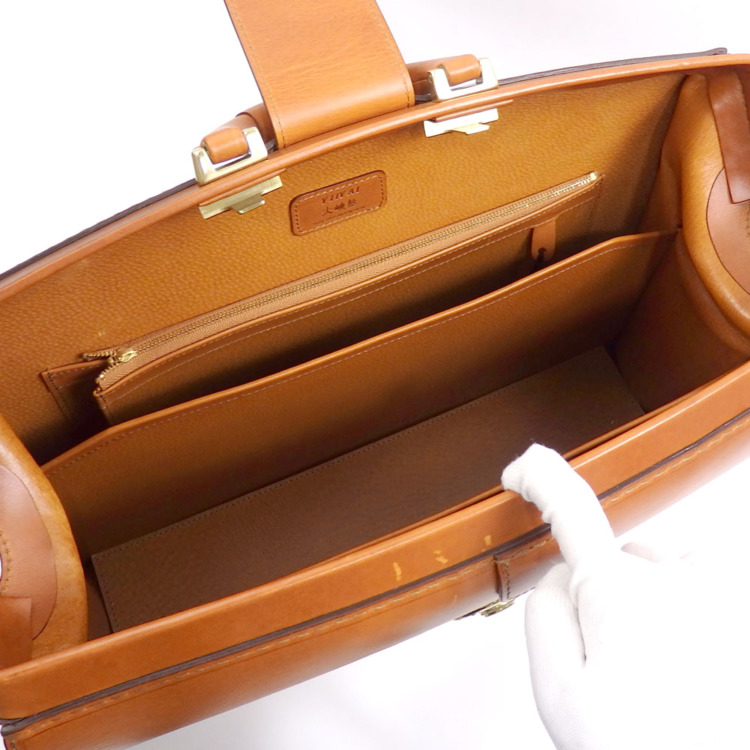 中古 大峽製鞄 ハンドバッグ ザ・ダレスバッグ メンズ ブラウン 茶色 レザー 中古】 大峽製鞄 ハンドバッグ ザ・ダレスバッグ メンズ ブラウン 茶色