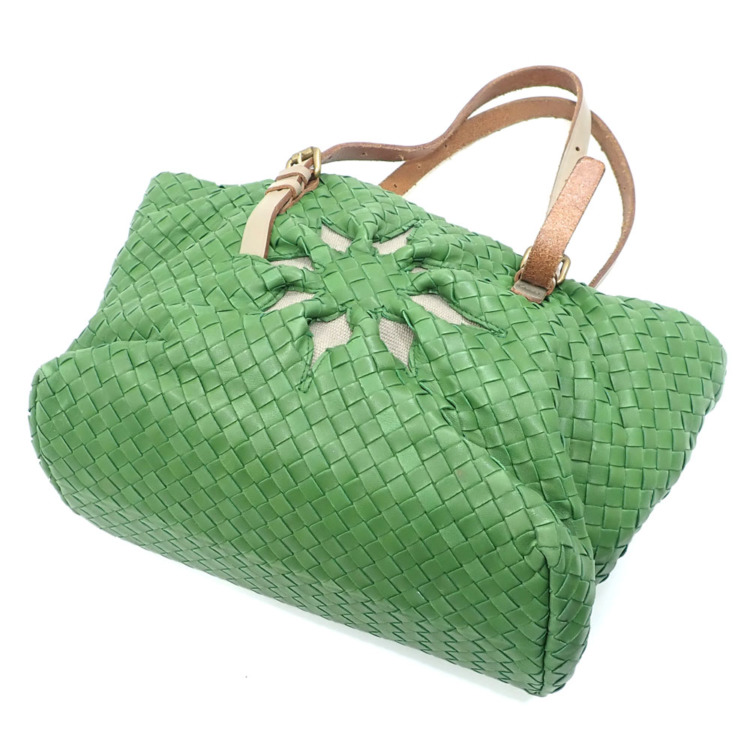 中古】 ボッテガ ヴェネタ トートバッグ イントレチャート マルケーゼ