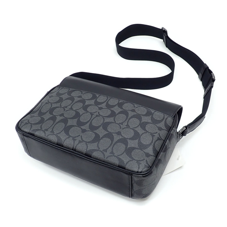 中古】 コーチ ショルダーバッグ シグネチャー トラッククロスボディ