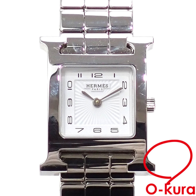 中古】 エルメス 腕時計 Hウォッチ レディース クォーツ SS HH1.210