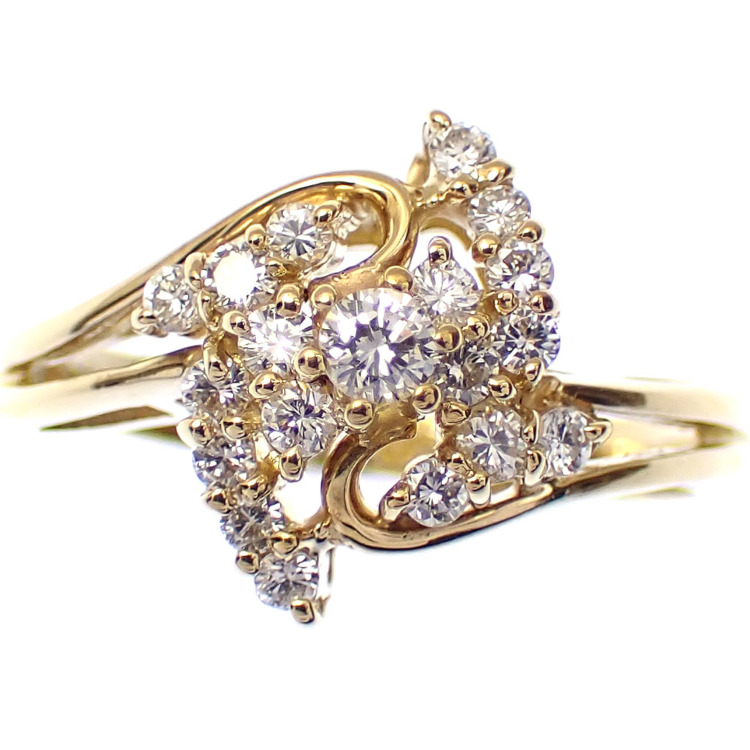 k18ダイヤリング12号 K18ダイヤモンドリング リングサイズ12号 サイズ変更可 : 宝寿堂 Yahoo