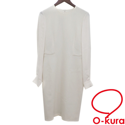 中古】 マックスマーラ ワンピース レディース 長袖 ウール他 ホワイト