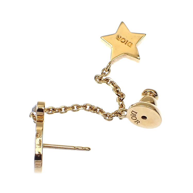 中古】 クリスチャンディオール CDロゴ ピアス レディース GP ライン