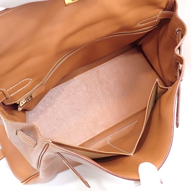 中古】 エルメス ケリー 32 ハンドバッグ レディース ゴールド ヴォー