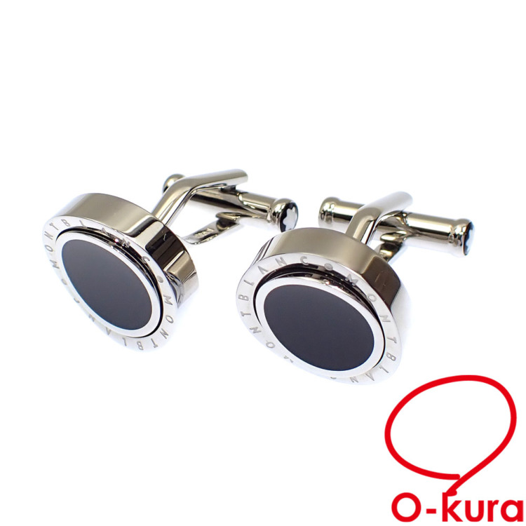 MONTBLANC モンブラン シルバー ブラック カフリンクス MONTBLANC モンブラン シルバー ブラック カフリンクス 楽天市場