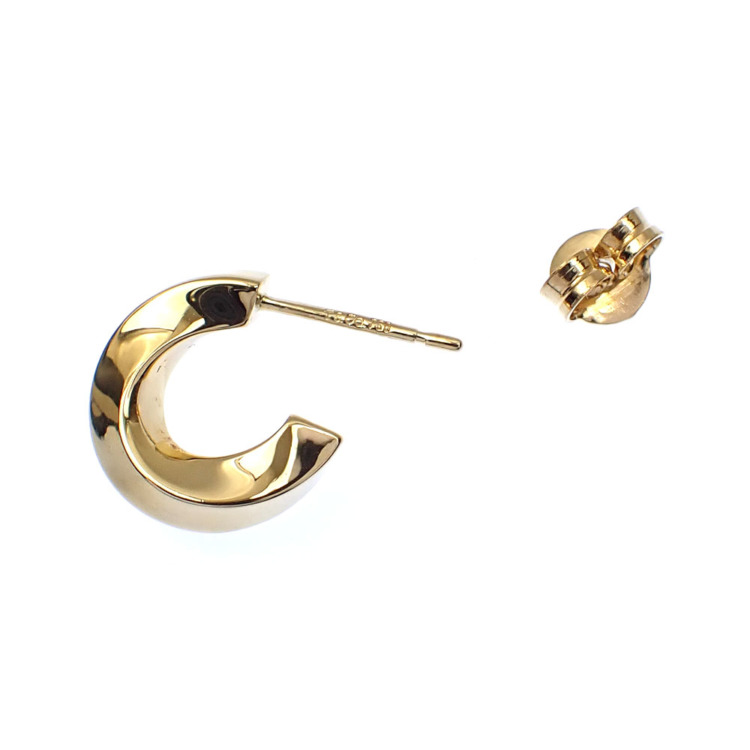 中古】 ティファニー ツイストフープ ピアス レディース K18YG 3.6g