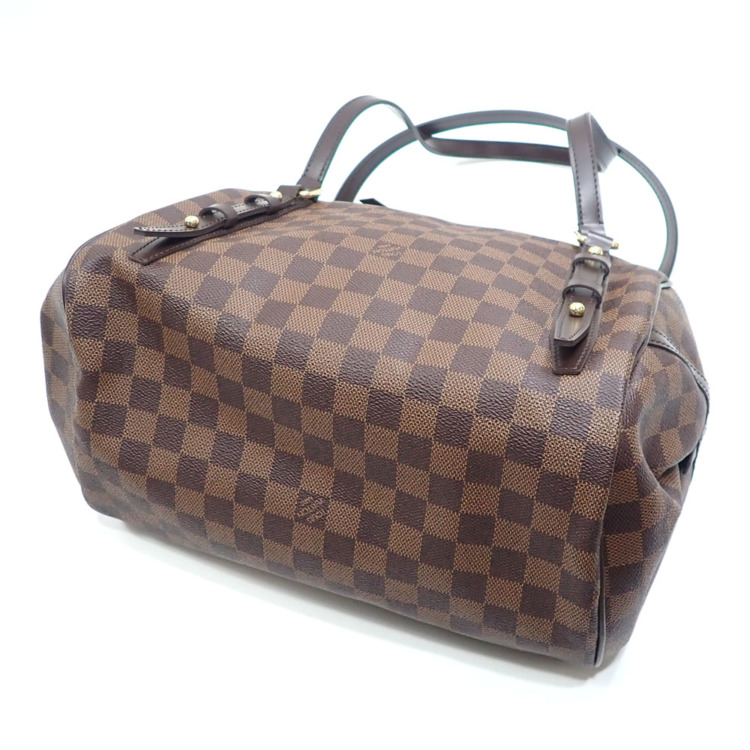 中古】 ルイ・ヴィトン ショルダーバッグ ダミエエベヌ リヴィントン