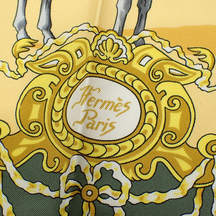 中古】 エルメス スカーフ カレ 90 レディース マルチカラー シルク