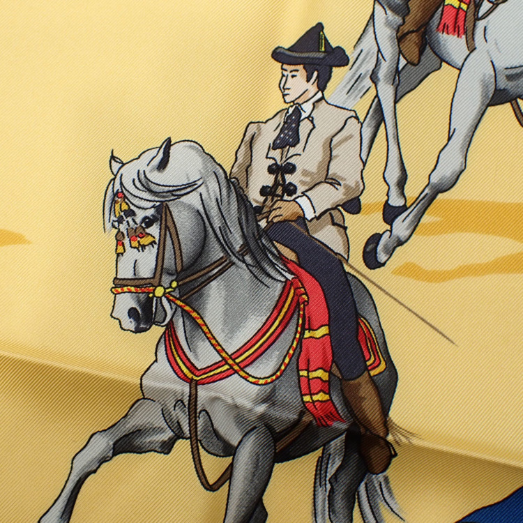 中古】 エルメス スカーフ カレ 90 レディース マルチカラー シルク