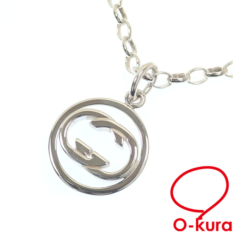 【中古】 グッチ インターロッキングG ネックレス SV925 14.7g シルバー レディース メンズ 男女兼用 147749