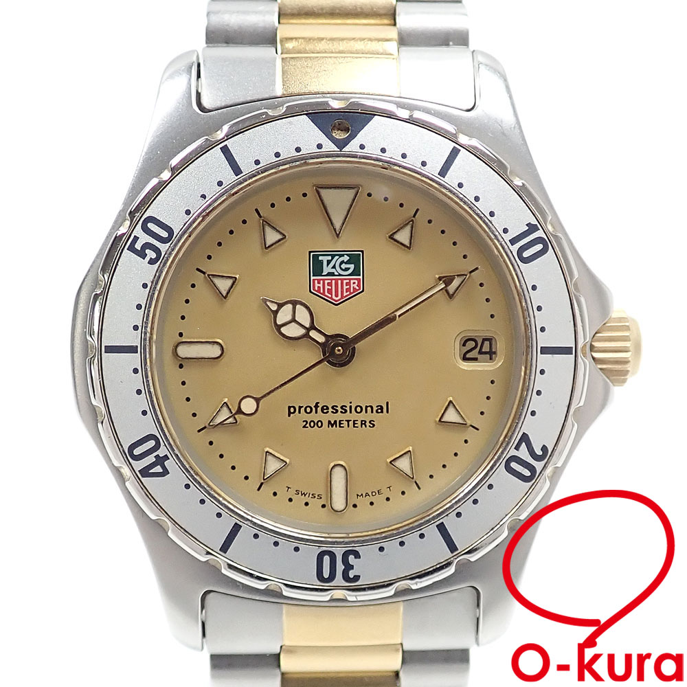 【中古】 タグホイヤー 腕時計 プロフェッショナル 200M ボーイズ クォーツ SS 974.013-2 レディース メンズ 男女兼用
