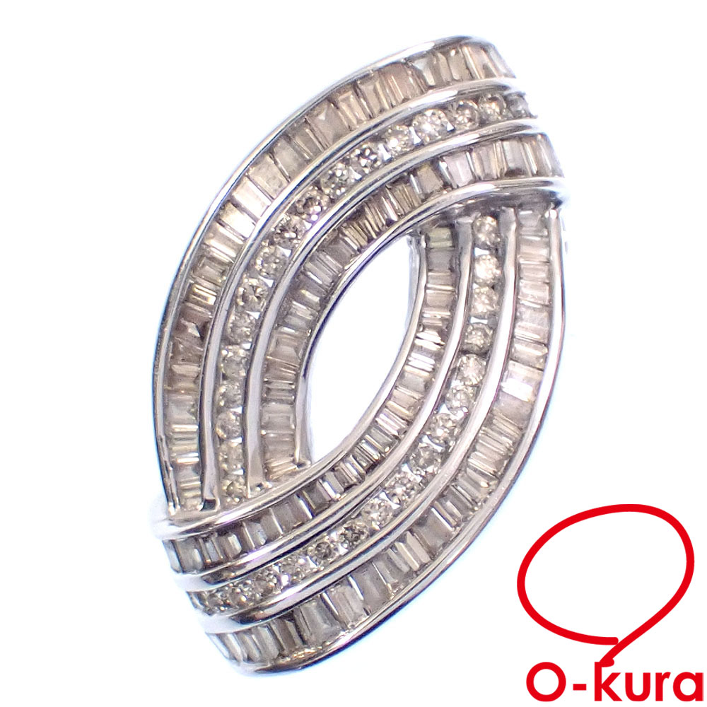 【中古】 ダイヤモンド ペンダントトップ レディース K18WG 0.72ct 3.9g 18金 750 ホワイトゴールド ペンダントヘッド