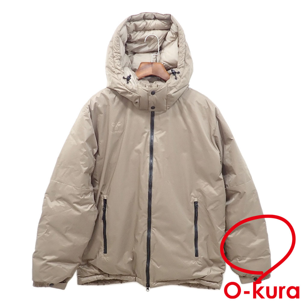 【中古】 ヒュンメル × ナンガ ダウンコート メンズ 長袖 ナイロン ベージュ XO HAW8112 古着 アパレル アウター 洋服
