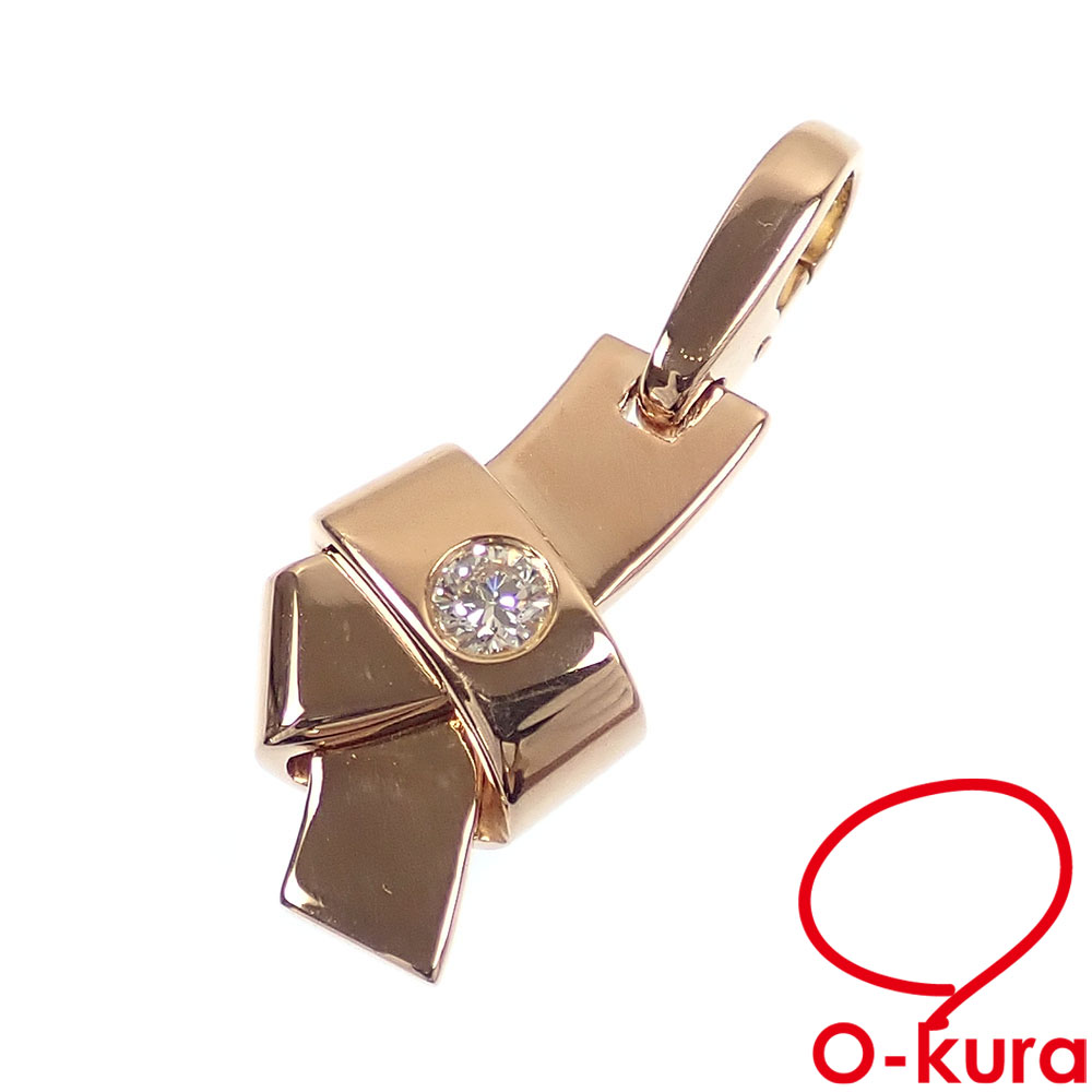 【中古】 カルティエ ペンダントトップ ノットチャームカット 88 レディース ダイヤモンド K18PG 4.8g 18金 ピンクゴールド 750 ペンダントヘッド