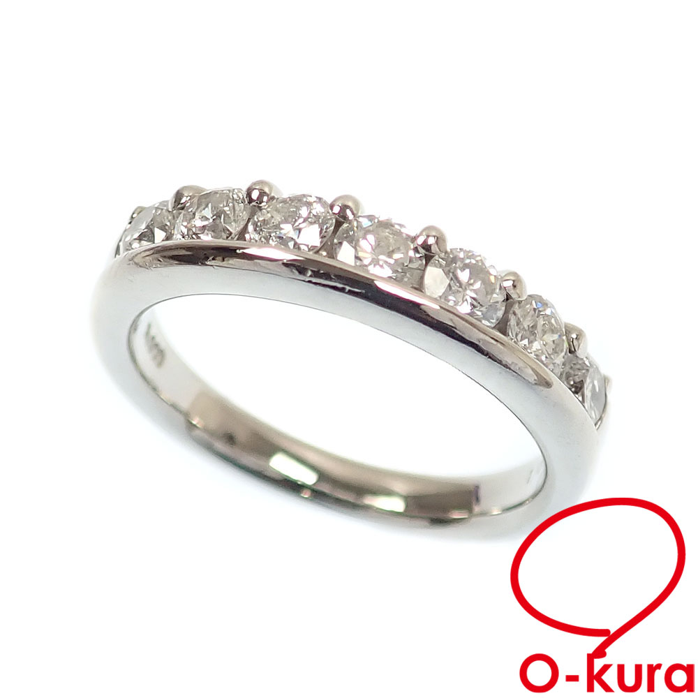 【中古】 ダイヤモンド リング レディース Pt900 13.5号 1.02ct 6.5g プラチナ 指輪