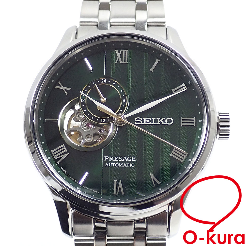 【中古】 セイコー 腕時計 プレサージュ メンズ オートマ SS 4R39-00W0 自動巻き