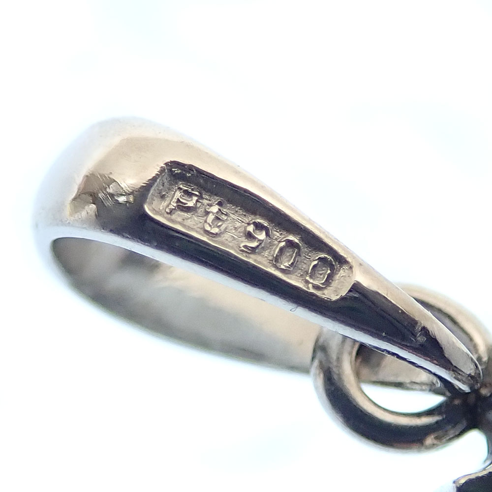 中古】 エメラルド ダイヤモンド ペンダントトップ レディース Pt900