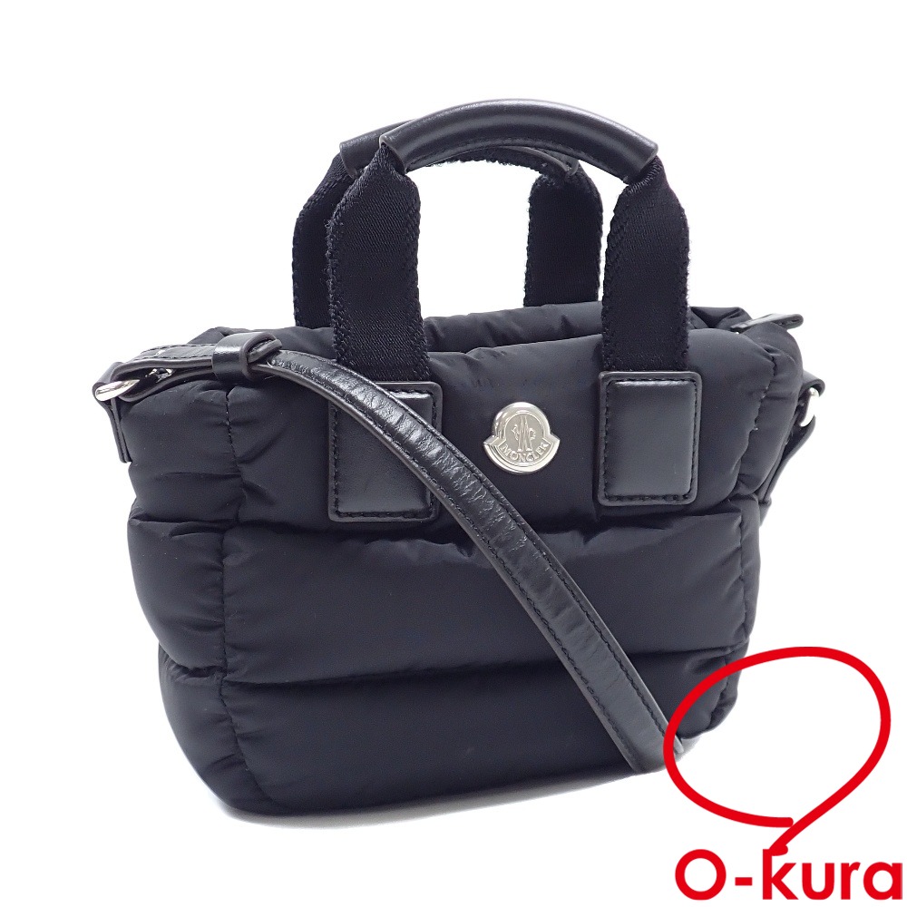 【中古】 モンクレール ショルダーバッグ レディース ブラック 黒 ナイロン K109B5L00002 M6275