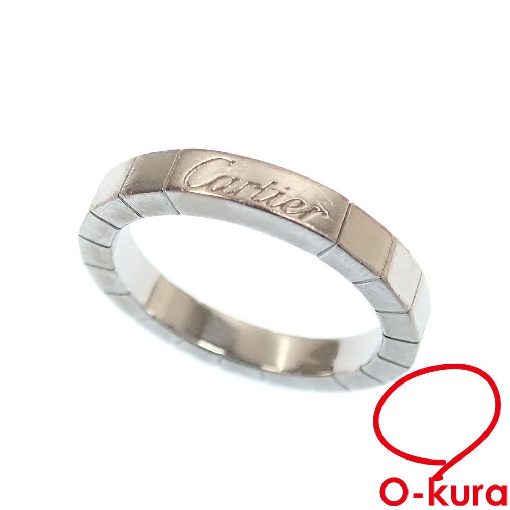 【中古】 カルティエ ラニエール リング レディース K18WG 11号 #51 5.9g 18金 ホワイトゴールド 750 指輪