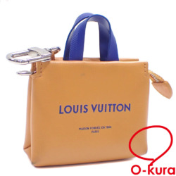 【中古】 ルイ・ヴィトン バッグチャーム・LV ミニ ショッパー レディース M02699 オレンジ レザー 革