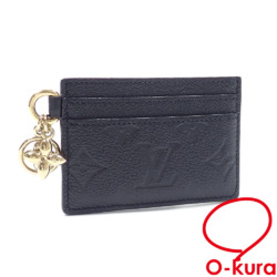 【中古】 ルイ・ヴィトン カードケース モノグラムアンプラント ポルト カルト・LV チャーム M82132 ノワール 黒 カード入れ 男女兼用