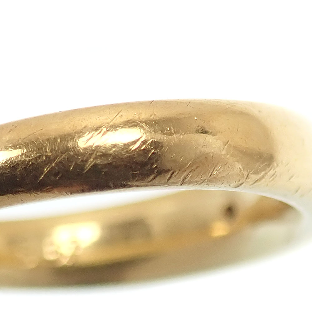 中古】 ダイヤモンド リング レディース K18YG 12.5号 0.37ct 5.4g 18