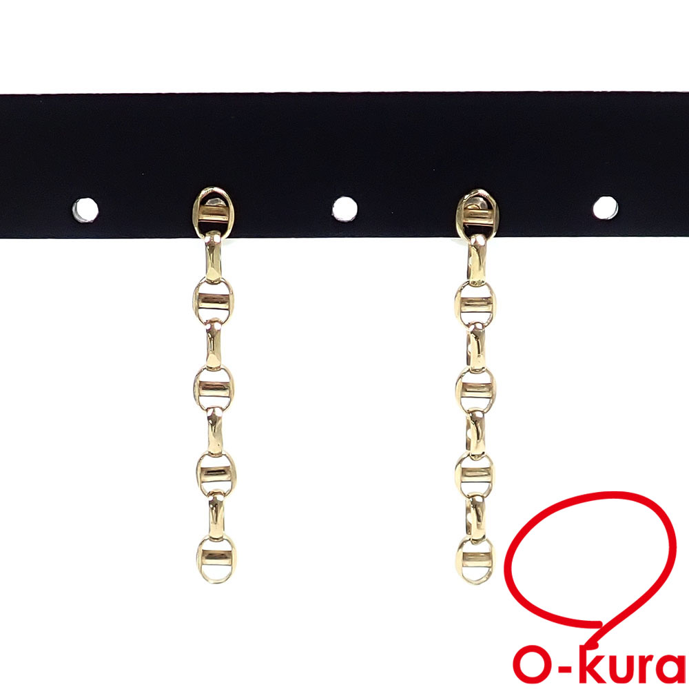【中古】 デザイン ピアス レディース K18YG 0.6g 18金 イエローゴールド 750