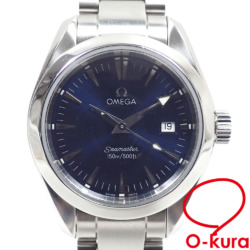 【中古】 オメガ 腕時計 シーマスター アクアテラ レディース クォーツ SS 2577.80.00 電池式