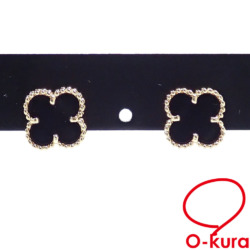 【中古】 ヴァンクリーフ&アーペル スウィート アルハンブラ ピアス レディース K18YG 2.5g 18金 イエローゴールド 750