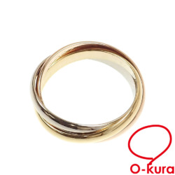【中古】 カルティエ トリニティ リング レディース K18YG/PG/WG 10号 #50 4.6g 18金 750 スリーカラーゴールド 指輪