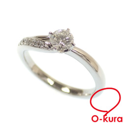 【中古】 アイプリモ ダイヤモンド リング レディース Pt950 7号 0.252ct/0.04ct 3.8g プラチナ 指輪
