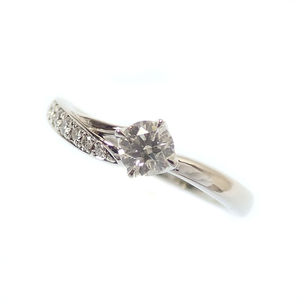 中古】 アイプリモ ダイヤモンド リング レディース Pt950 7号 0.252ct