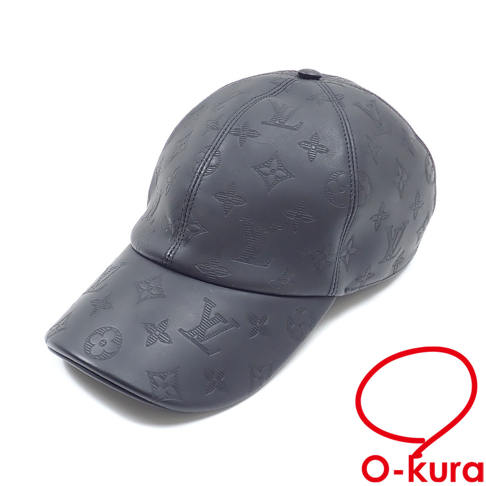 中古】 ルイ・ヴィトン キャップ 帽子 モノグラム・シャドウ メンズ