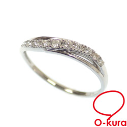 【中古】 ダイヤモンド リング レディース Pt950 11号 0.15ct 1.5g プラチナ 指輪