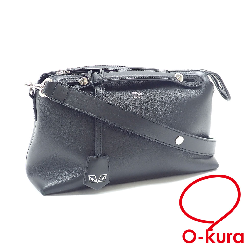 【中古】 フェンディ ハンドバッグ バイザウェイ ミディアム レディース ブラック 黒 レザー 8BL124 1D5 F0GXN 2WAY ショルダー 斜め掛け