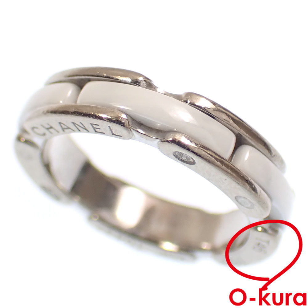 【中古】 シャネル ウルトラ リング レディース K18WG 6号 #46 5.1g 18金 750 ホワイトゴールド 指輪