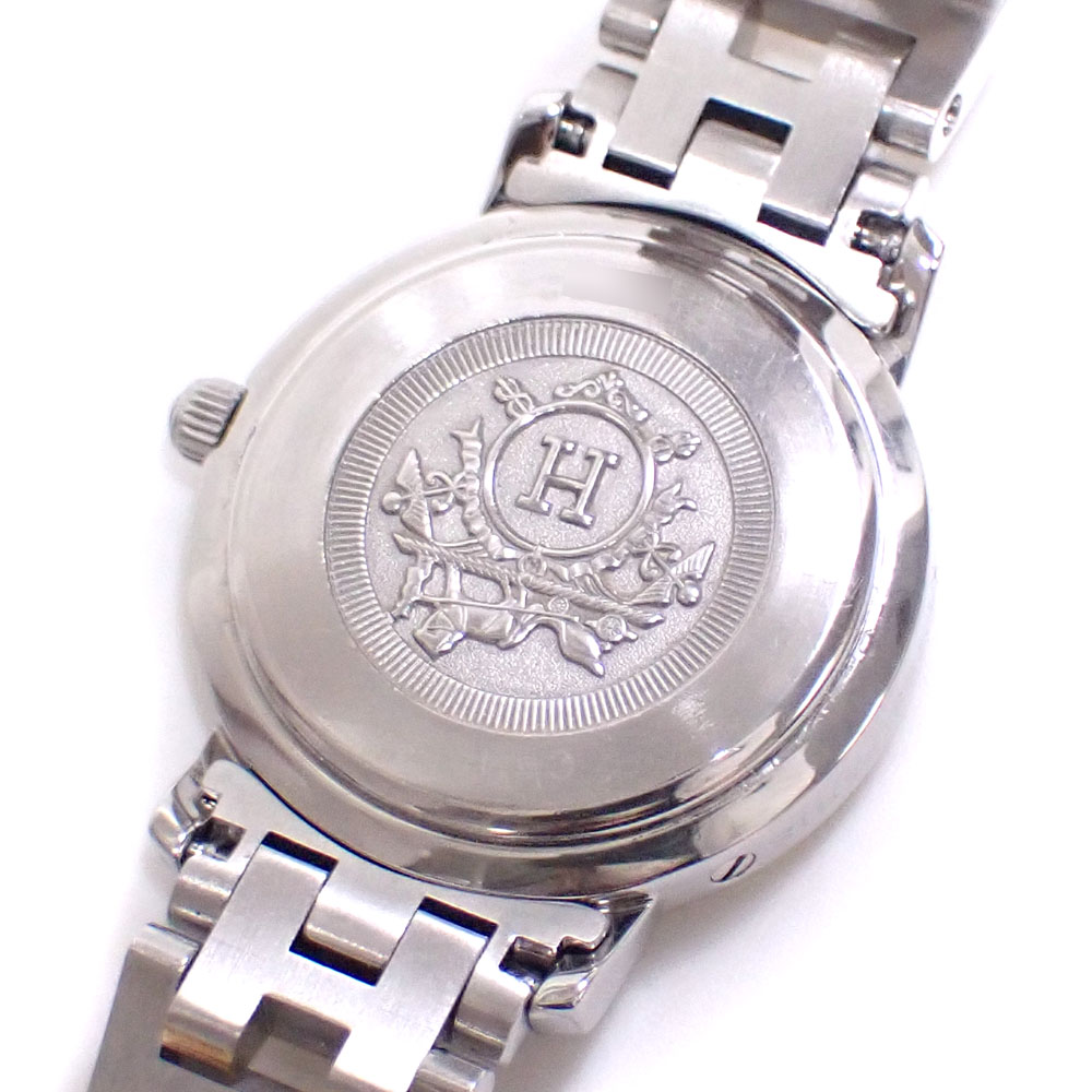 中古】 エルメス 腕時計 クリッパー レディース クォーツ SS CL4.220