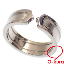 【中古】 カルティエ 2C リング レディース K18WG 14号 #55 8.2g 18金 750 ホワイトゴールド 指輪