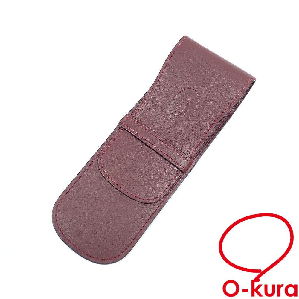 中古】 カルティエ ペンケース 筆箱 ペン入れ 文房具 メンズ