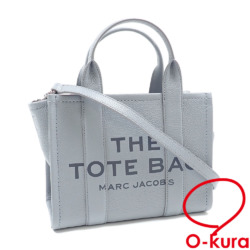 【中古】 マークジェイコブス ザ レザー トート バッグ スモール レディース グレー レザー H009L01SP21 ハンド ショルダー 2WAY 斜め掛け トートバッグ