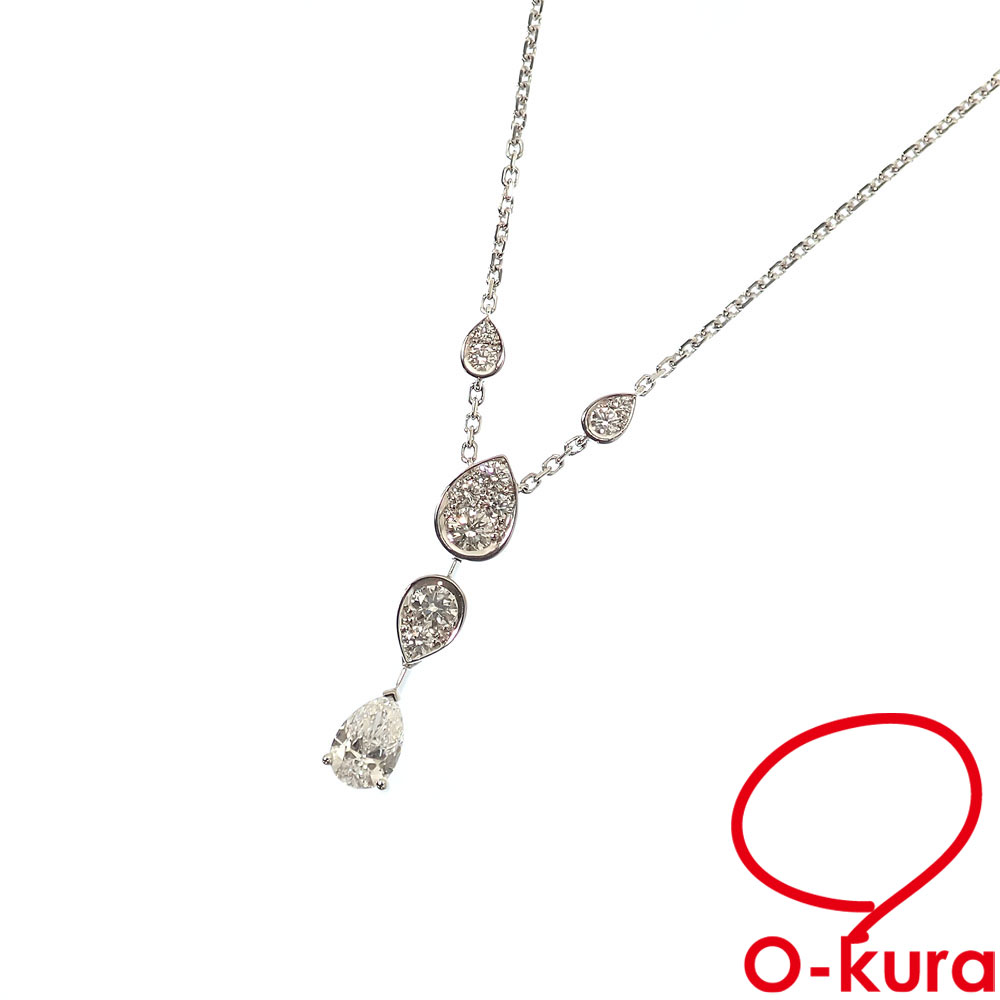 【中古】 ショーメ ジョゼフィーヌ ロンド ダイグレット ネックレス レディース ダイヤモンド K18WG 0.57ct 6.5g 18金 ホワイトゴールド 750 ペンダント 083855-000