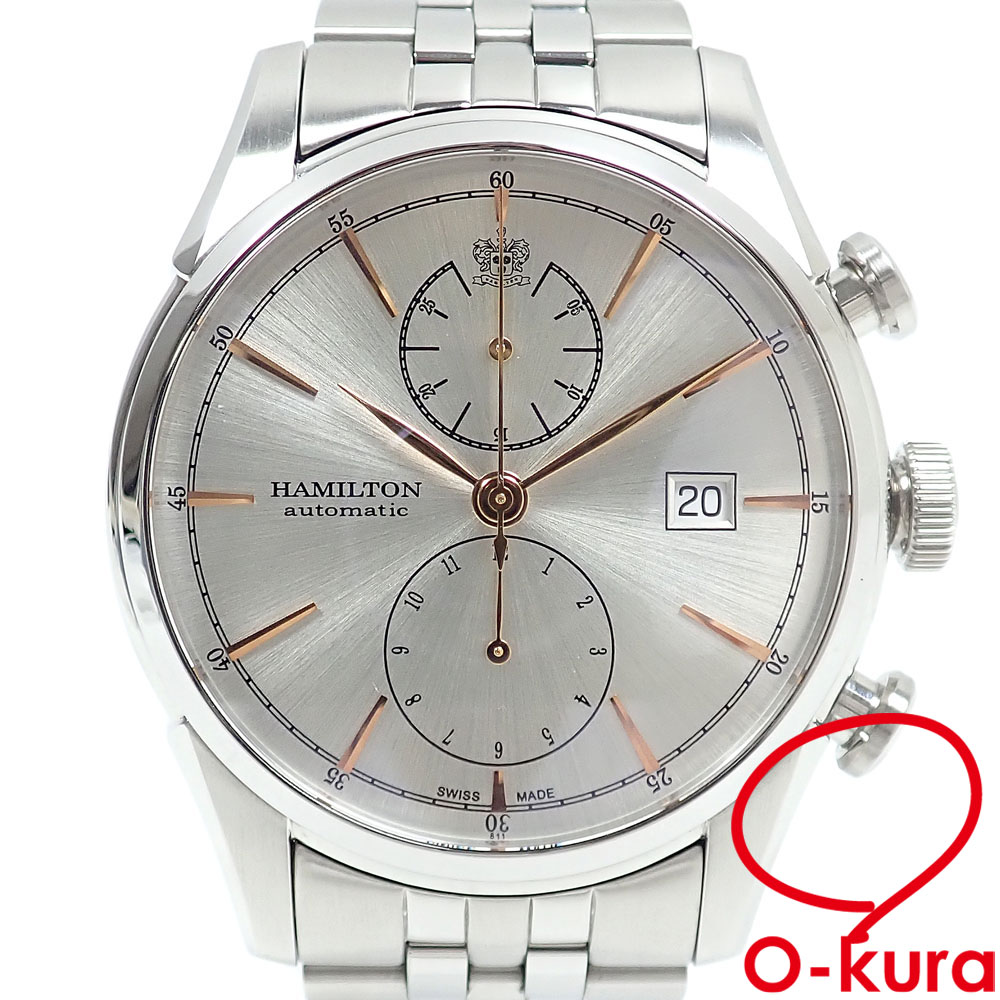 【中古】 ハミルトン 腕時計 ジャズマスター スピリット オブ リバティー クロノ メンズ オートマ SS H324160 自動巻き