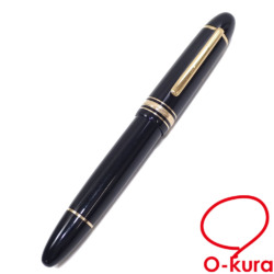 【中古】 モンブラン 万年筆 マイスターシュティック ブラック ゴールド プラスチック GP ペン先K18YG レディース メンズ 筆記用具 文房具 名前入り